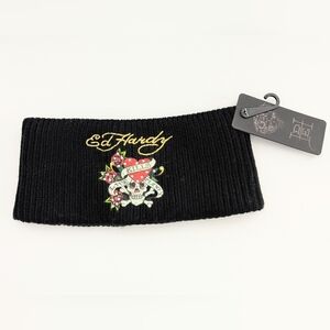NWT Ed Hardy Winter Knit Headband Head/Ear Wrap/Warmer Kills Love Slowly